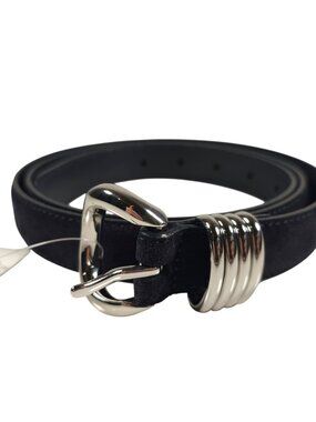 NWT MADEWELL Metal Keeper Belt Supersoft Suede JBE Juniper Berry Blue Size XL